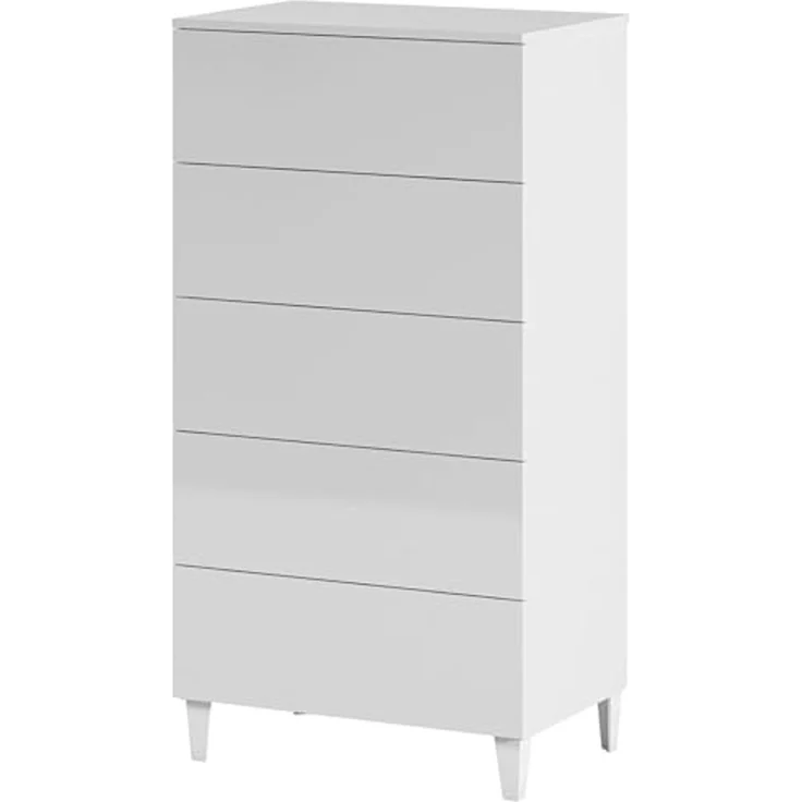 Calicosy Kommode 5 Schubladen Loft - L61 cm - Weiß – Bild 1