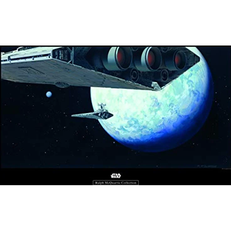 Komar Wandbild Star Wars Classic RMQ Hoth Orbit, Kunstdruck 70 x 50 cm, seidenmatte Oberfläche, fotorealistische Druckqualität, ohne Rahmen – Bild 1