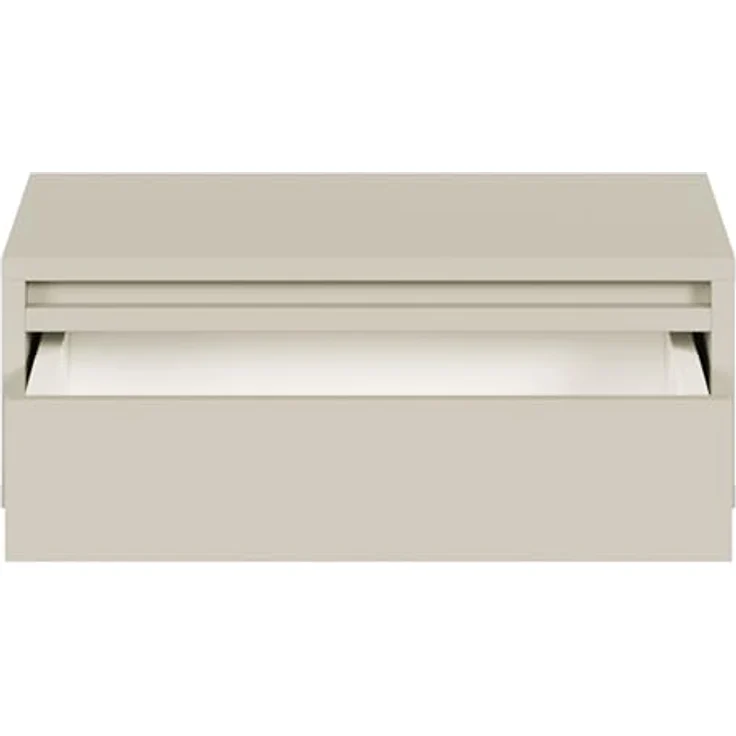 Selsey Nachtschrank Evo, Greige, hängende Nachtkonsole mit 1 Schublade, 50x17x34 cm, kratzfest und pflegeleicht – Bild 7