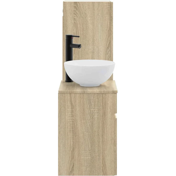 vidaXL Badezimmerschrank-Set 2 stk. Sonoma-Eiche 33 x 34,5 x 100 cm 3406135 – Bild 4