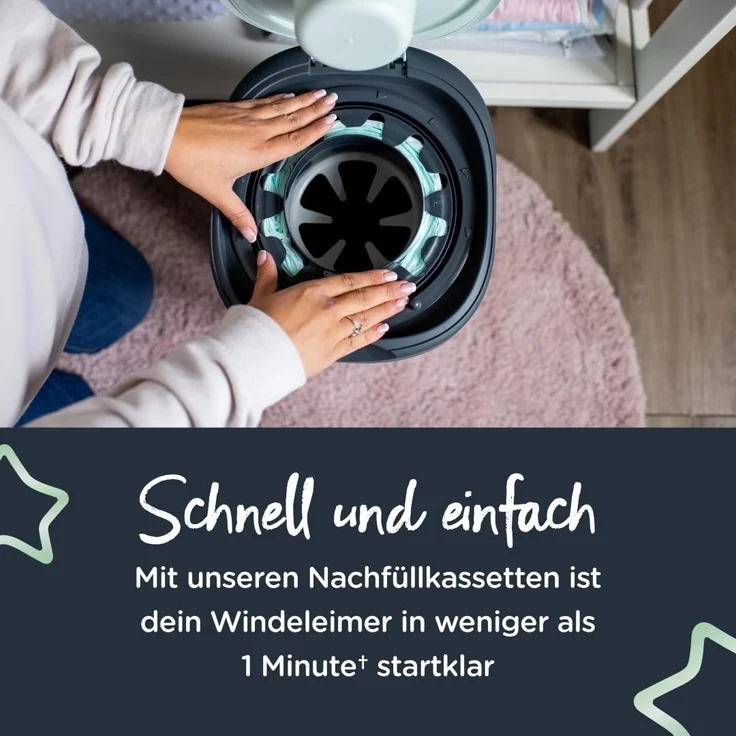 Tommee Tippee 18er Pack Nachfüllkassetten Greenfilm f. Twist & Click Windeleimer – Bild 6