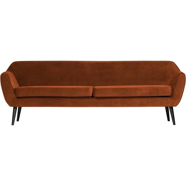 Sofa Rocco Samt, 230cm Rost
