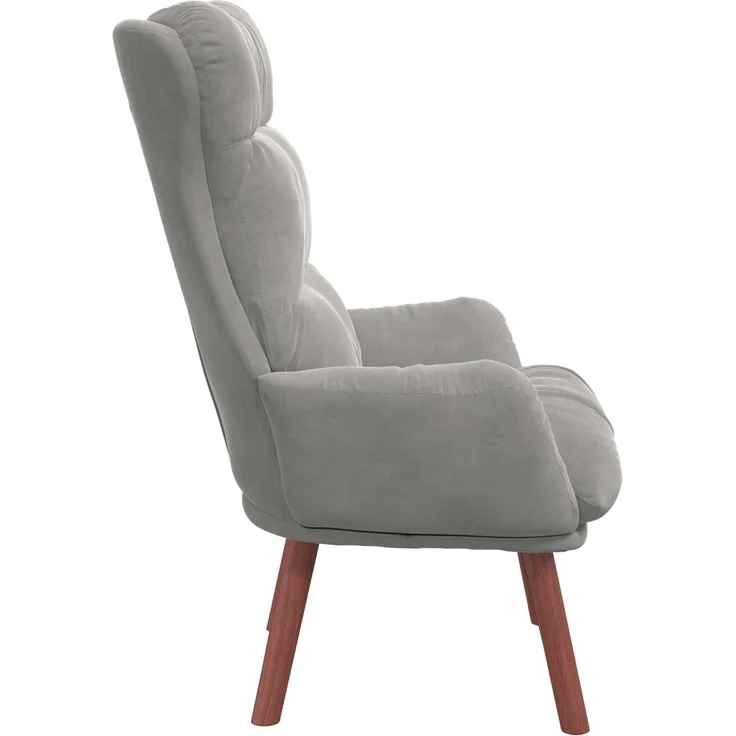 vidaXL Sessel Hellgrau 69 x 74 x 93 cm Samt 42001834 – Bild 4