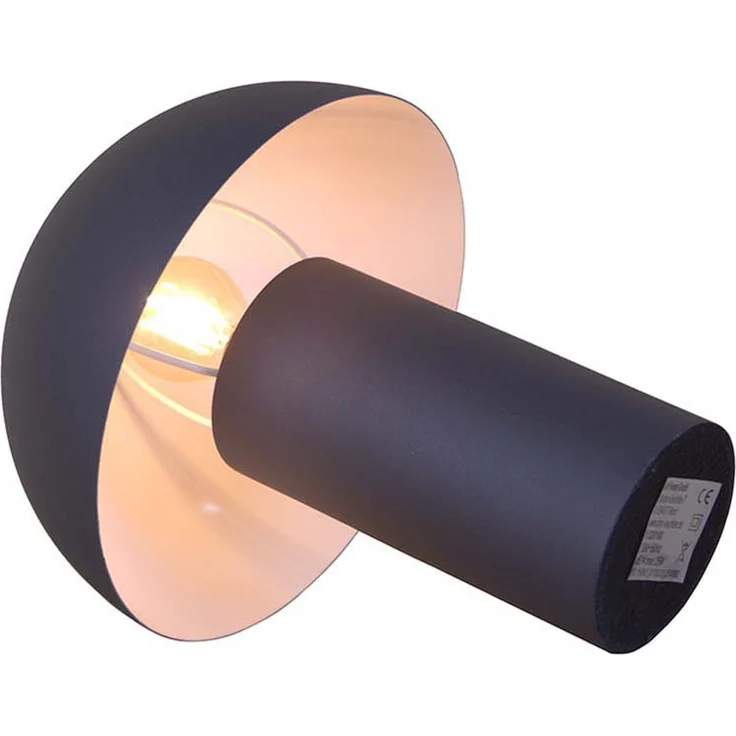 Tischleuchte, Metall schwarz matt, H 26 cm – Bild 6
