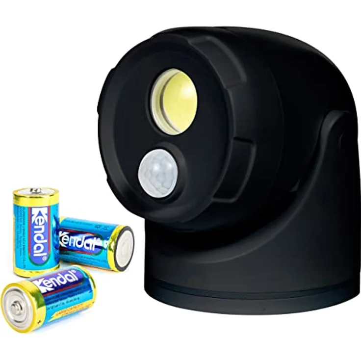 Northpoint LED Wandstrahler LED Batterie Spot Strahler Flutlicht Bewegungsmelder inkl. D-Batterien – Bild 2