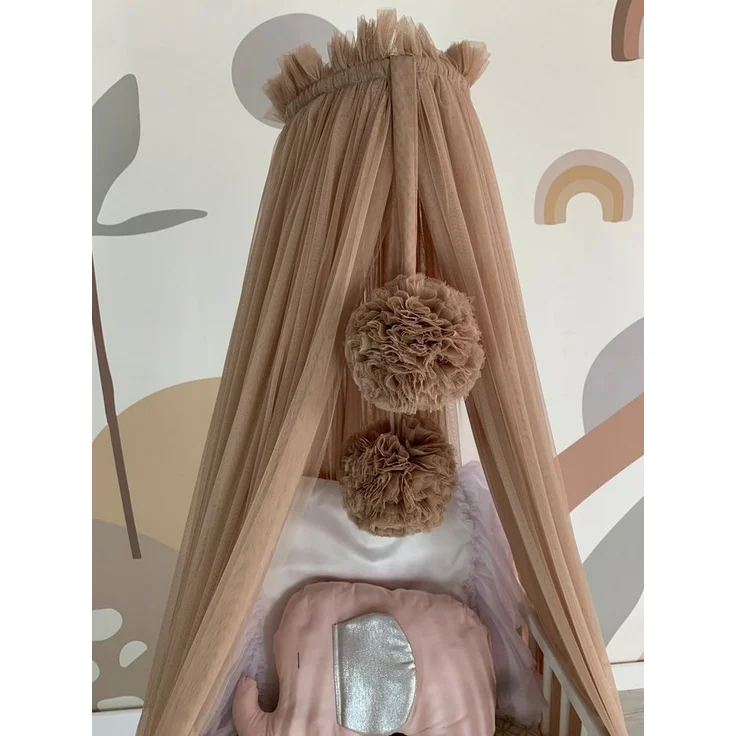 Baby Fancyroom Betthimmel Betthimmel aus 12 Meter Tüll aus 1. Klasse für Kinderbett Gitterbett, Himmel für Babybett Kinderbett – Bild 2