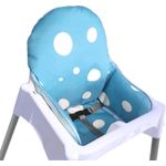 ZARPMA Hochstuhl Kissen für Antilop Hochstuhl Baby Hochstuhl Sitzbezuge Waschbar Faltbar Kinderstuhl Einlage Matte Polsterung(Blau)
