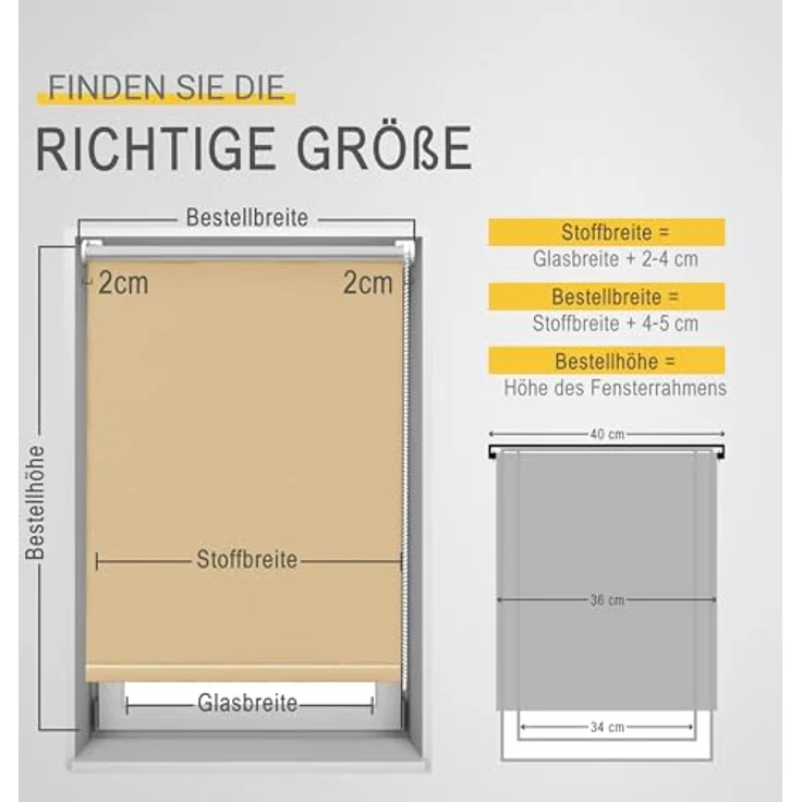 Sol Royal Thermorollo SolReflect T42 für Fenster & Türen Creme, 160 x 40 x 3.1 cm – Bild 4