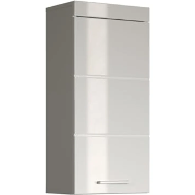 Trendteam 'Amanda' Hängeschrank, Holz, 77 x 23 x 37 cm, Weiß Hochglanz – Bild 2