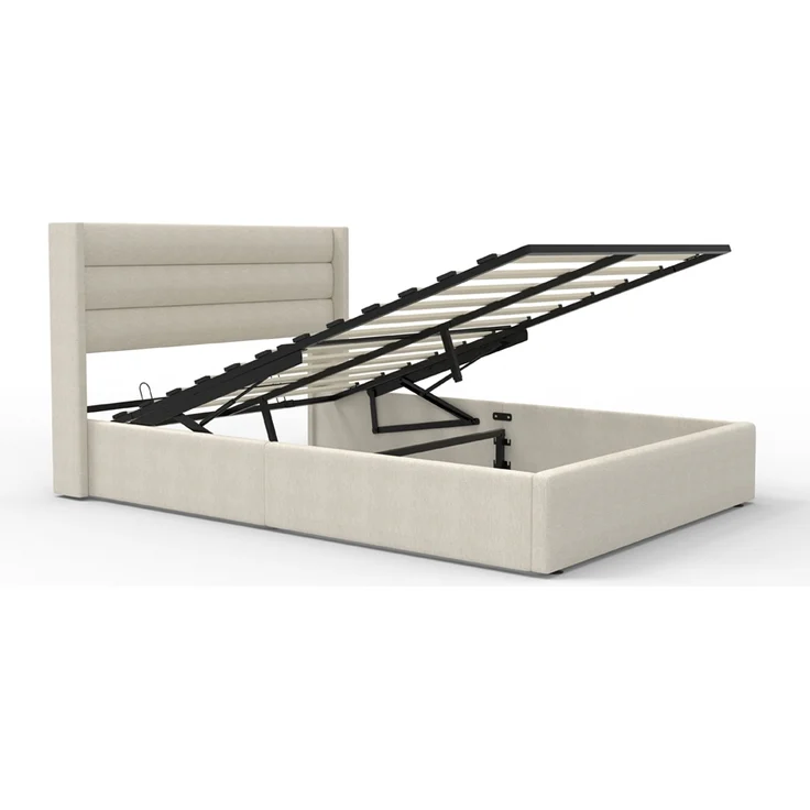 HOME DELUXE LED Bett SORINA inkl. Matratze Beige - 160 x 200 cm – Bild 10
