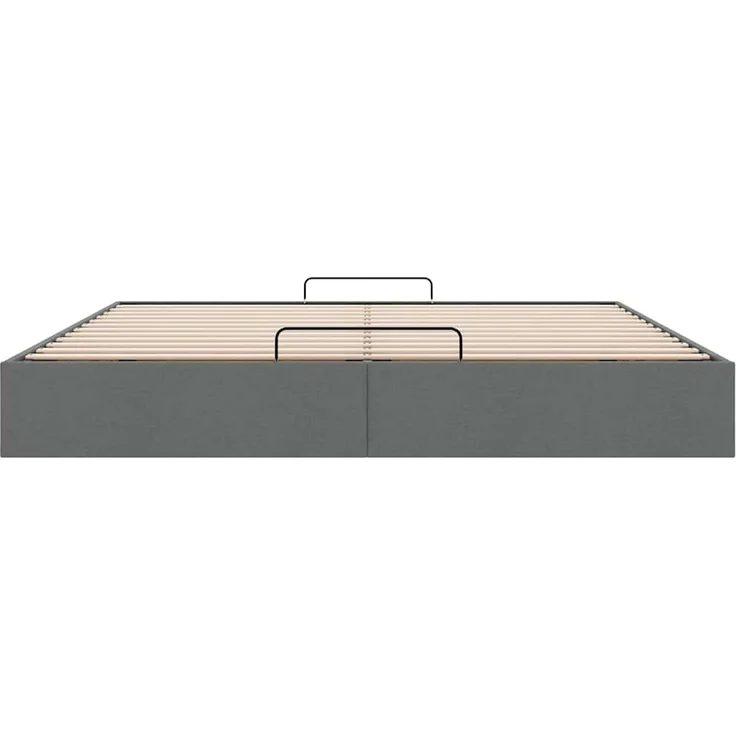 vidaXL Ottoman-Bett ohne Matratze Dunkelgrau 180x200 cm Stoff 3310897 – Bild 4