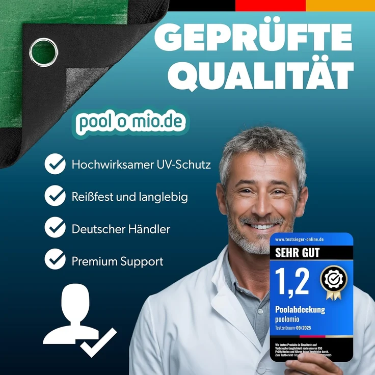 Mountfield Winterplane Basic oval, Polyethylen grün, 8,00x4,00 m – Bild 7