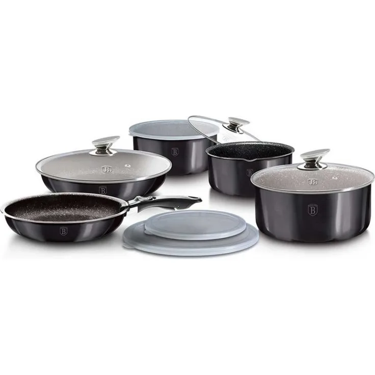 Berlinger Haus Berlinger Haus Kochset Click And Cook Carbon Pro 30098
