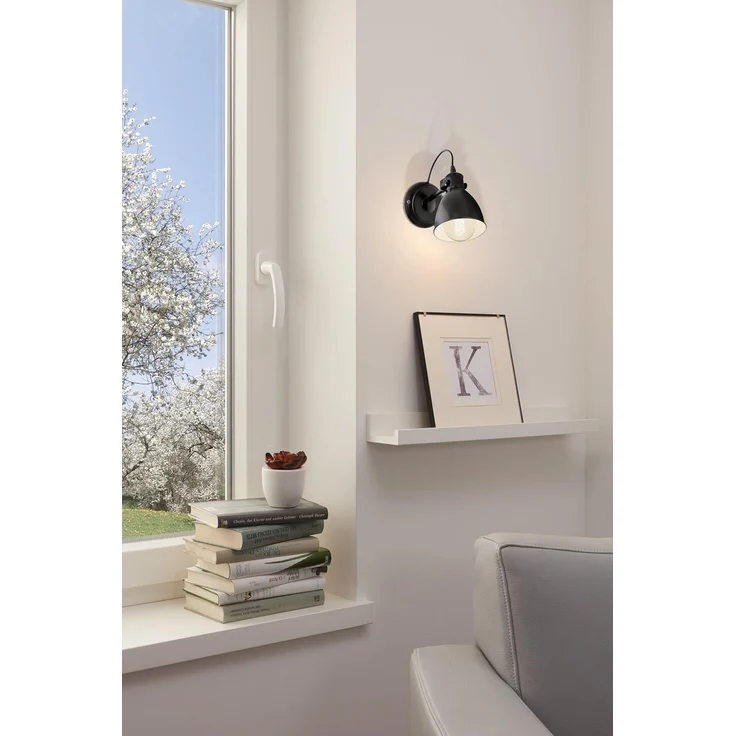 Eglo WANDLEUCHTE 1XE27 60W (PRIDDY SCHWARZ) – Bild 2