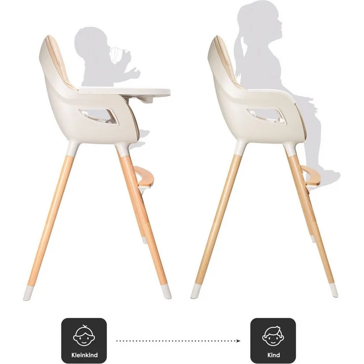 BabyGo Hochstuhl Skandi mitwachsend beige – Bild 2
