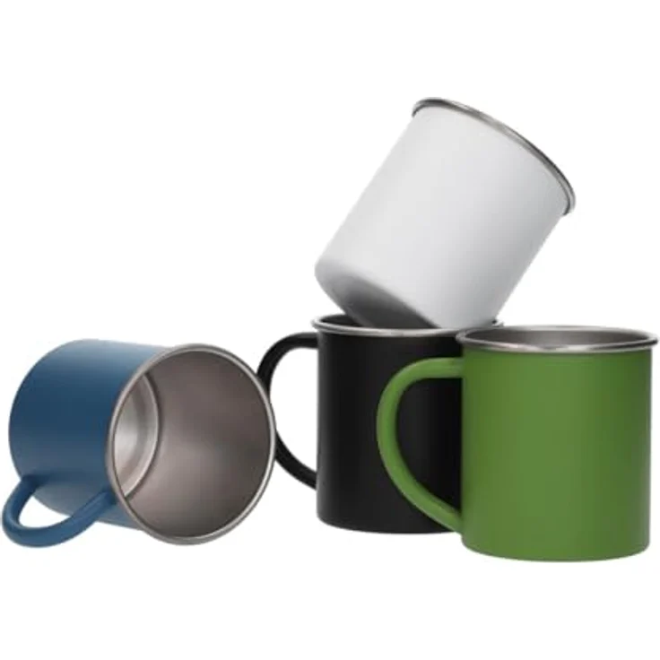 elasto Becher ADVENTURA Outdoor Trinkbecher aus Edelstahl 340ml BPA-frei, Kaffeebecher, Teetasse, camping Zubehör, Becher mit Henkel, robust – Bild 9