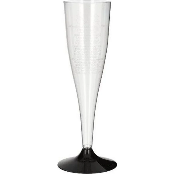 20 Stiel-Gläser für Sekt, PS 0,1 l Ø 5 cm · 17,5 cm glasklar – Bild 2