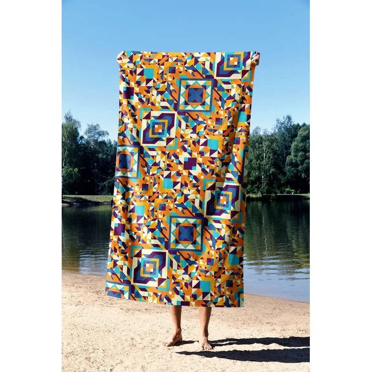 Mijolnir 'Rug 70' Strandtuch, Mehrfarbig, 70 x 130 cm – Bild 2