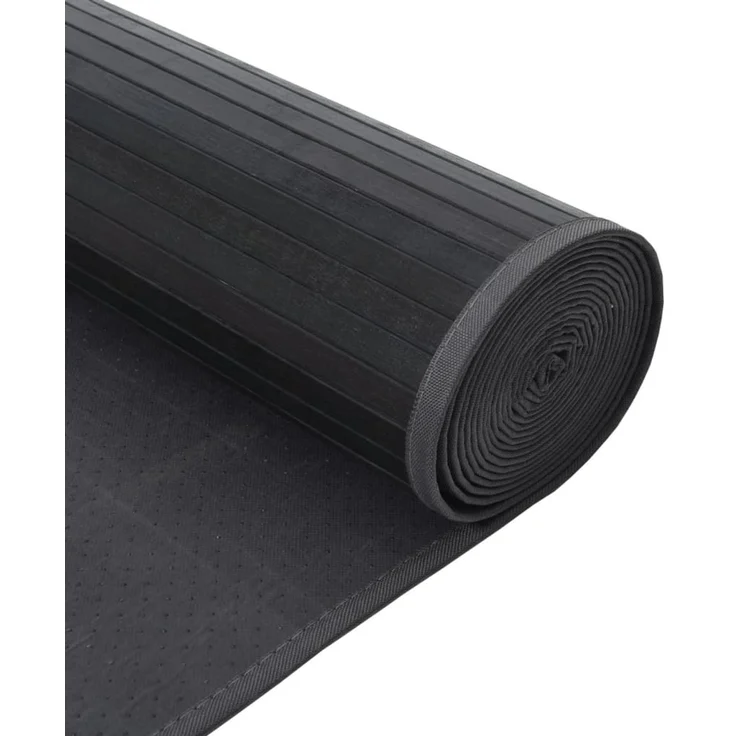 vidaXL Teppich Rechteckig Grau 70x300 cm Bambus 376880 – Bild 5