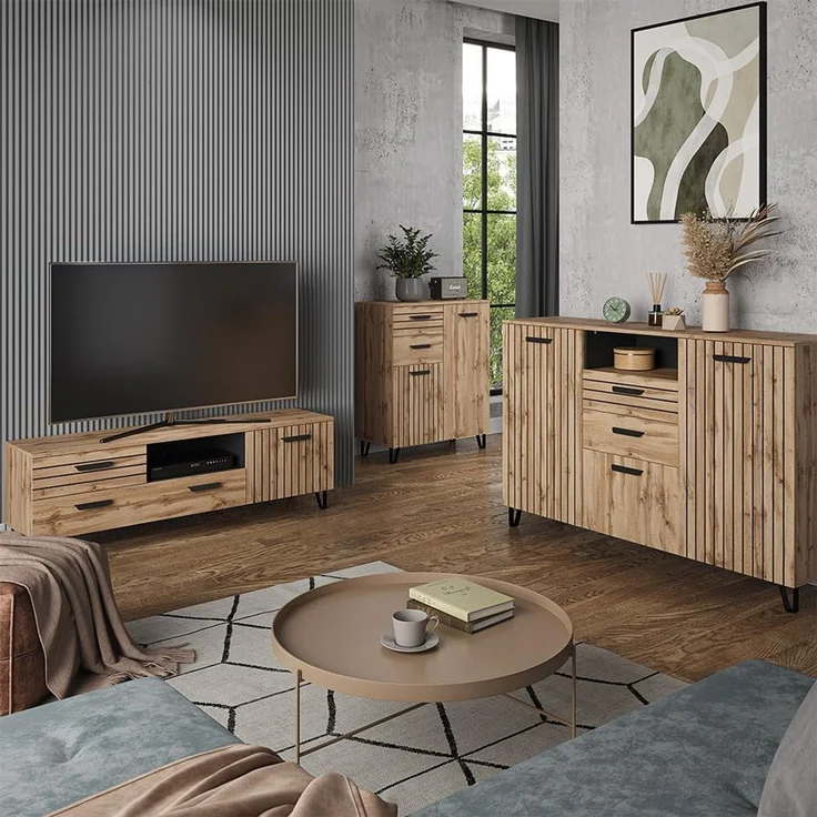 Couchtisch Amber Eiche Wotan 90 x 50 cm Vicco – Bild 8