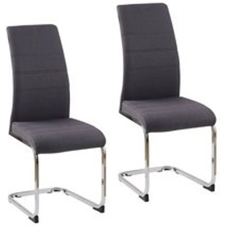HTI-Living Freischwinger Schwingstuhl SallyC Grau (Set, 2 St), Freischwinger Esszimmerstuhl – Bild 4