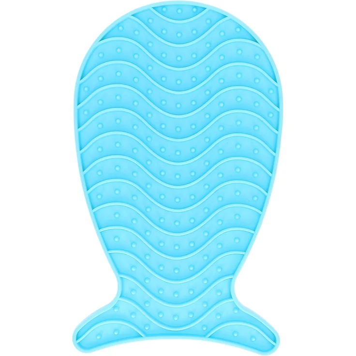 Pawise Futtermatte für Katzen Slow Feeder Lick It mat, blau, 23 x 13 cm – Bild 1