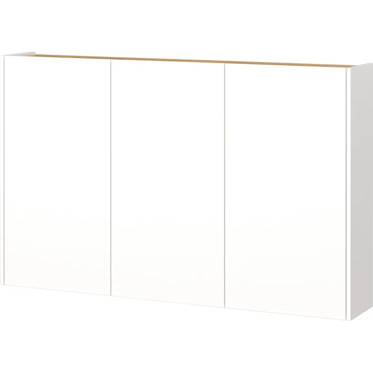 Germania Schuhschrank 1346-513 GW-Libbiano, in Weiß/Navarra-Eiche-Nb, mit geringer Tiefe, 138 x 87 x 25 cm (BxHxT) – Bild 3