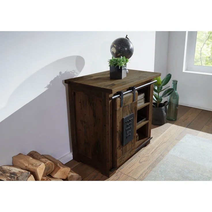Kommode Mango 70x45x70 braun lackiert RAILWAY #424 – Bild 4
