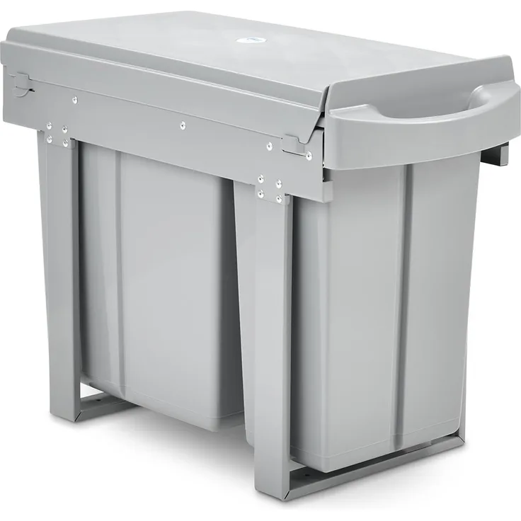 SVITA Einbau-Mülleimer Unterschrank 30L mit 2 Fächern Mülltrennung