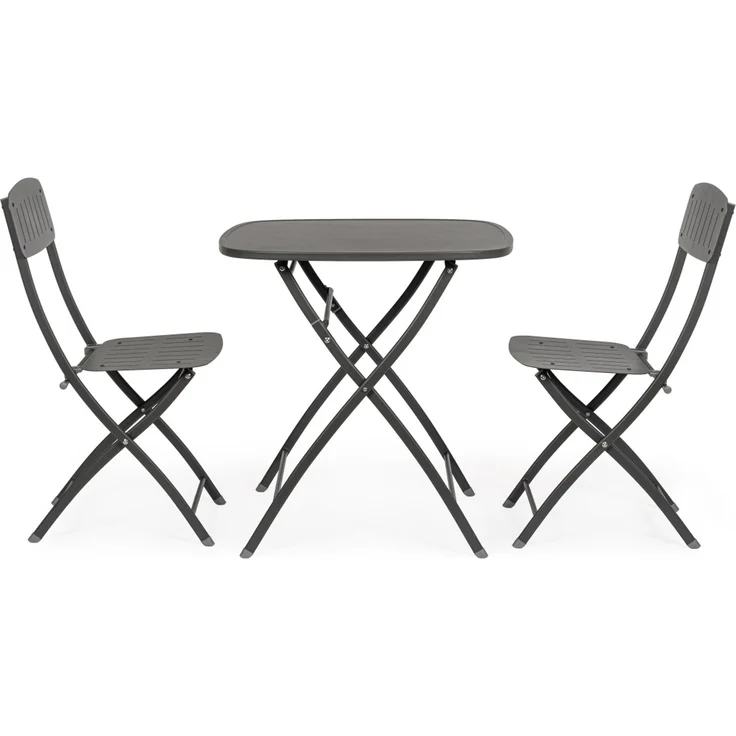 Gartenstuhl Novony 2er-Set Metall, modern klappbar, anthrazit, pflegeleicht für Deinen Garten – Bild 8