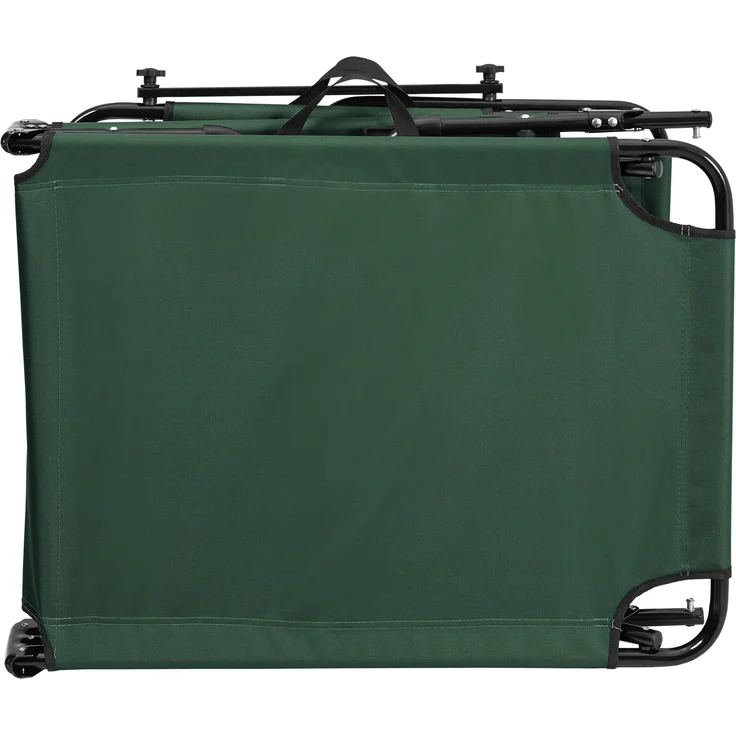 2er Set Sonnenliege Lomeda mit Sonnendach 187x53x27cm Dunkelgrün [casa. pro] – Bild 4