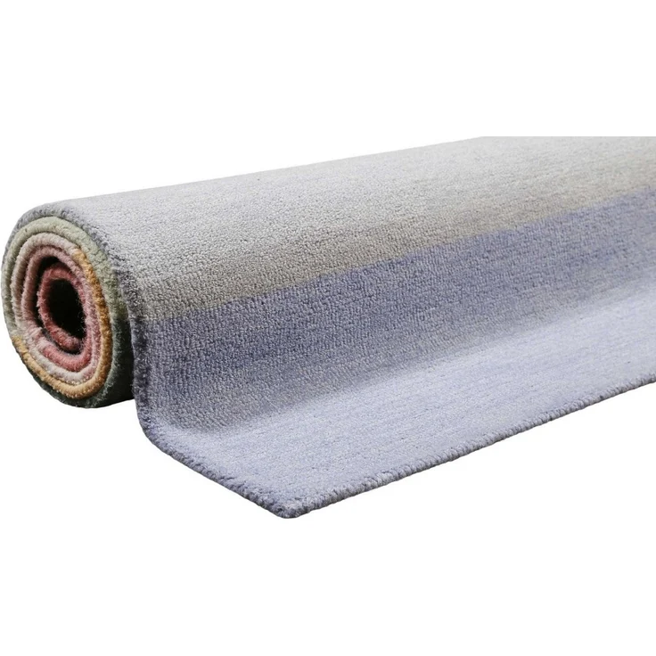 SMART KIDS Kinderteppich Lio, rechteckig, Höhe: 1,2 mm, handgetuftet aus Naturfasern, bunte pastellige Streifen, Kinderzimmer – Bild 3