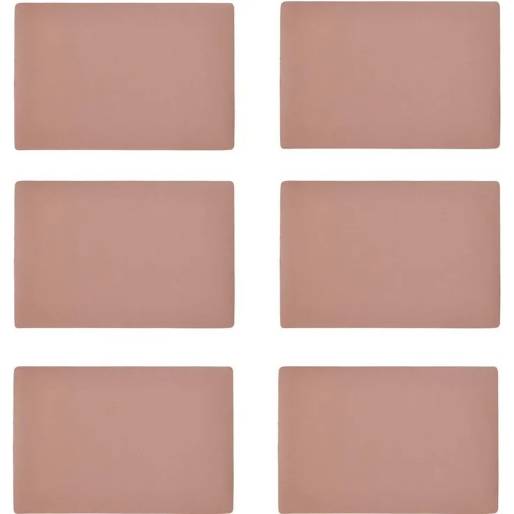 Zeller Present Platzset, (Set, 6-St), Kunstleder, metallic, 30x45 cm