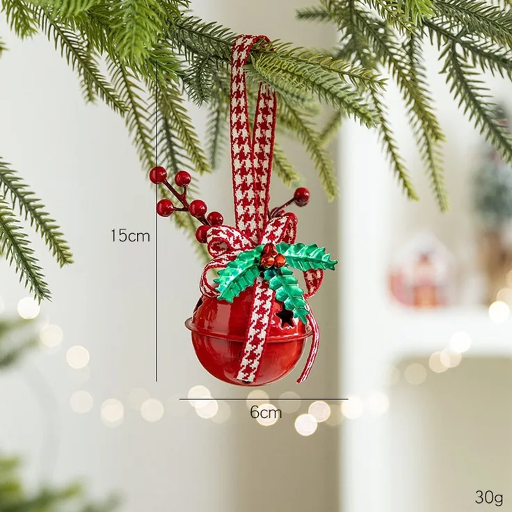 ABC Weihnachtsdekoration, für Weihnachten, rot, Textil, 8 x 15 x 8 cm