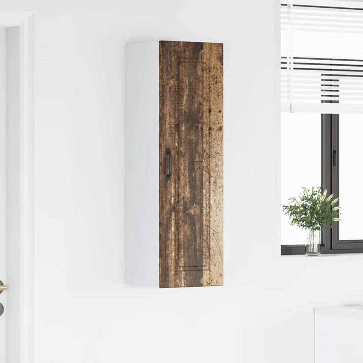 vidaXL Wandschrank PORTO Altholz 30 x 31 x 100 cm Holzwerkstoff 885463 – Bild 4