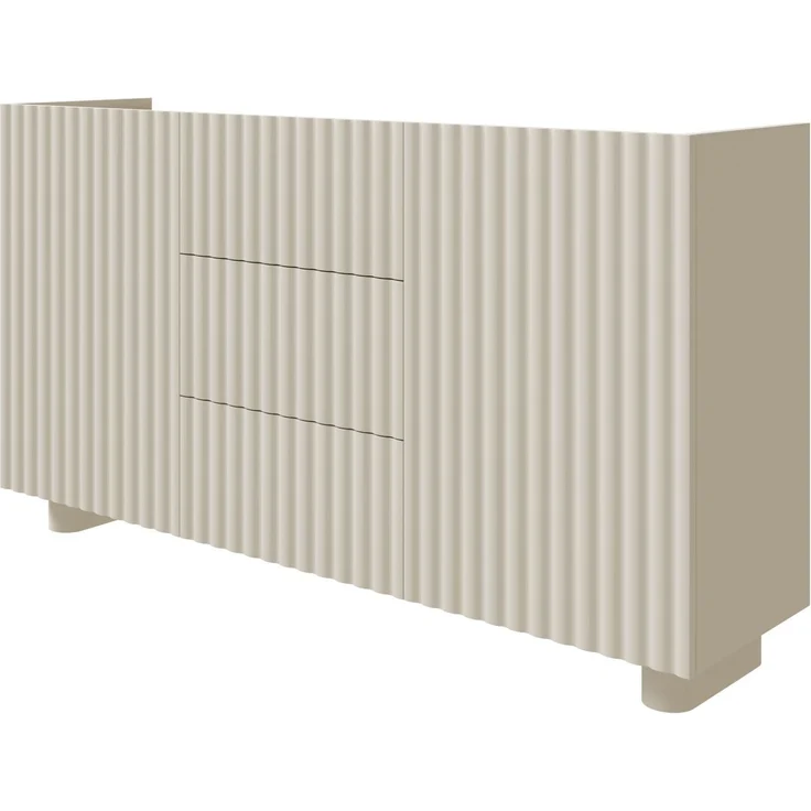 Selsey 'Fiorra' Sideboard 2-türig mit drei Schubladen, Greige, 144 cm – Bild 1