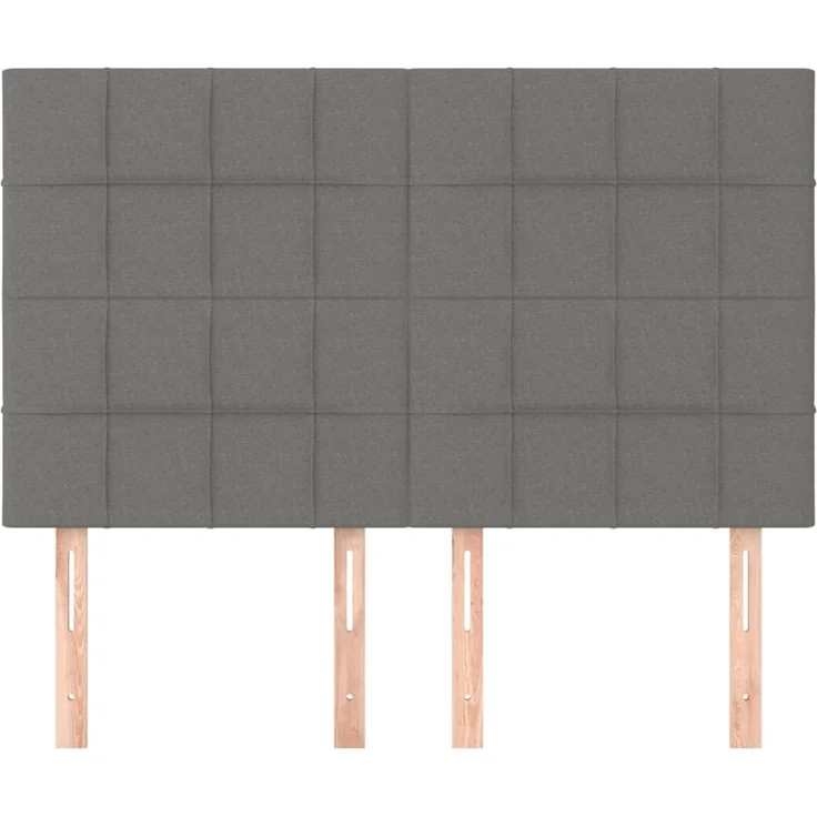 vidaXL Kopfteile 4 Stk. Dunkelgrau 72 x 5 x 78/88 cm Stoff 3116331 – Bild 3