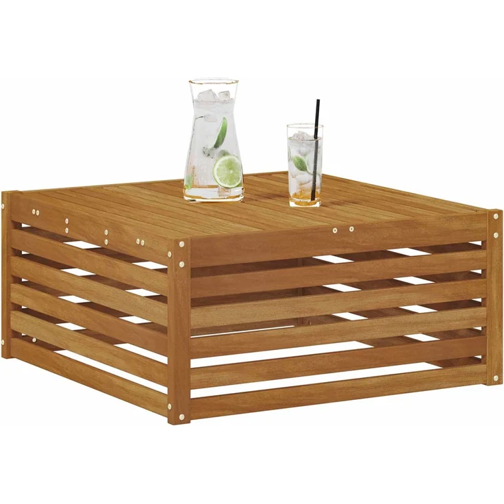 vidaXL Tisch für Outdoor Massivholz Akazie Natur 79 x 79 x 37 cm 900556 – Bild 3