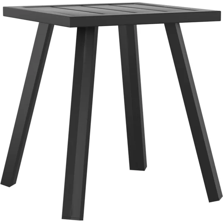 vidaXL Gartentisch Anthrazit 34x34x38 cm Stahl 362809