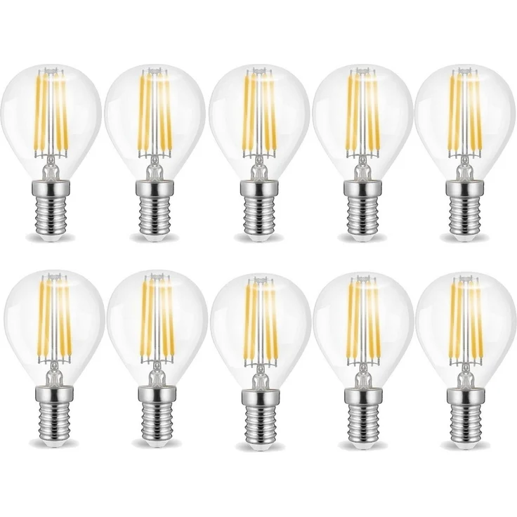 4w E14 LED Birne Filament Leuchtmittel mit klarem Glas G45|Ø45x78mm|Warmweiß|470 Lumen – Bild 2
