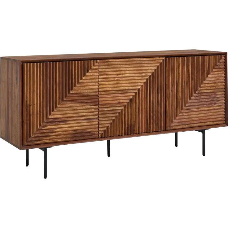 Sideboard >Sonipat< (B/H/T: 148x72x40 cm) in Sheesham - 148x72x40 (BxHxT)