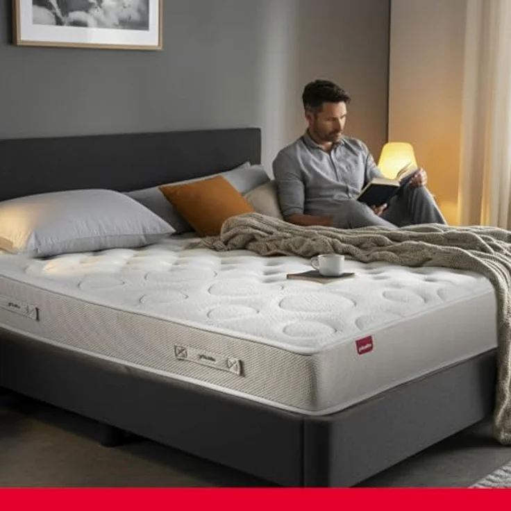 PIKOLIN - Einzelbettmatratze 90x200 cm aus Memory-Schaum, Höhe 28 cm – Orthopädische Premium-Hotelmatratze – entlastet Druckstellen – antibakteriell, milbendicht und schimmelresistent – Hergestellt – Bild 3