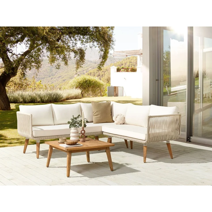 Outdoor Kissenbezug Set ALCAMO Hellbeige – Bild 3