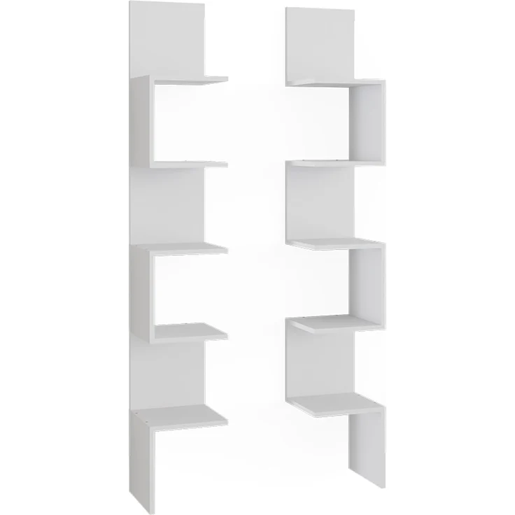 Eckregal Paolo Weiß 28 x 175.4 cm 2er Set Vicco – Bild 1