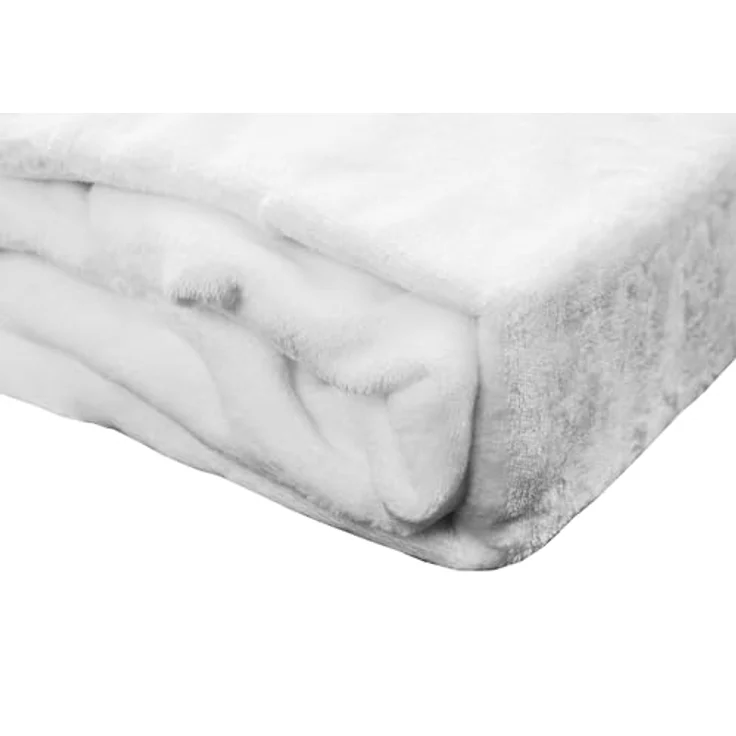 JACK Spannbettlaken Teddy Flausch Cashmere Touch Weiß Grau Anthrazit, Microfaser, Gummizug: Rundumgummizug, (1 Stück), Teddy Plüsch, kuschlig, weiche Oberfläche, superweicher Cashmere-Touch – Bild 4