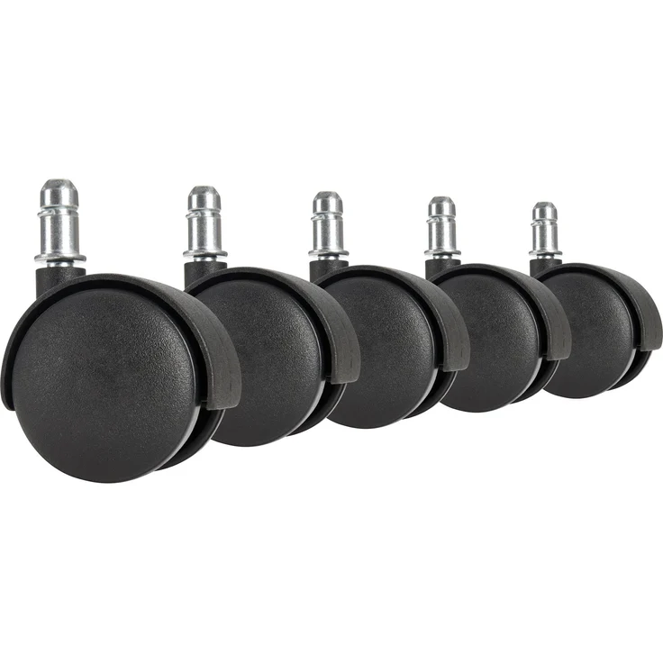 AMSTYLE 5er Set Hartbodenrollen schwarz – Bild 3
