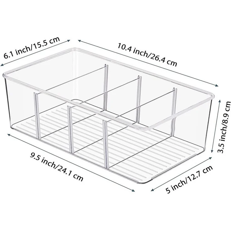 TUWENA Aufbewahrungsbox Vorratsschrank-Organizer und Aufbewahrung, Snack-Organizer (2 St) – Bild 1