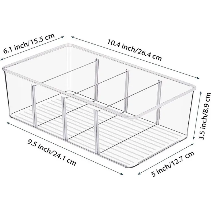 TUWENA Aufbewahrungsbox Vorratsschrank-Organizer und Aufbewahrung, Snack-Organizer (2 St)