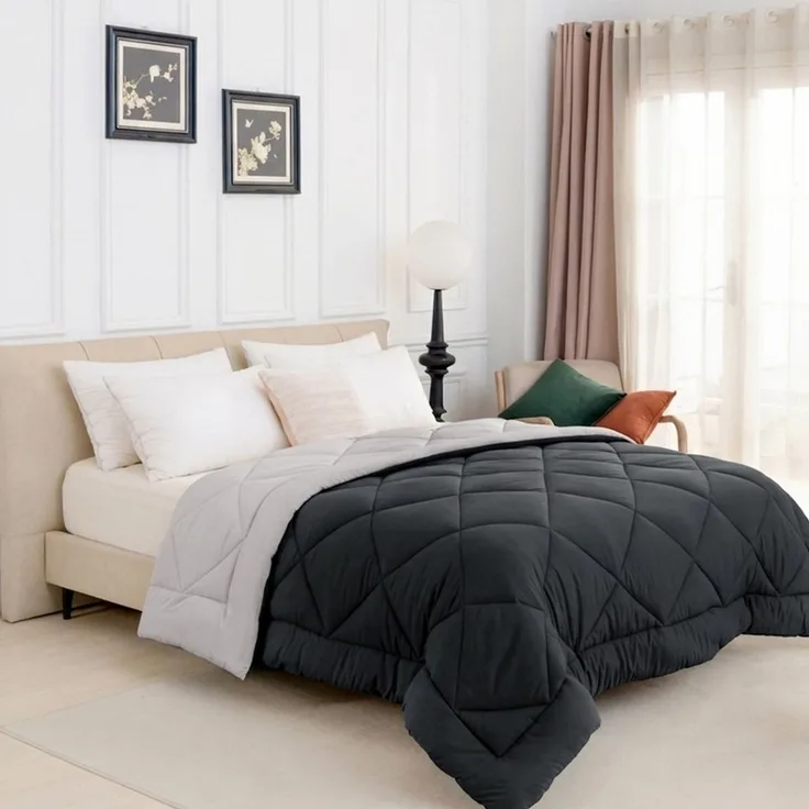 Good Nite Microfaserbettdecke Ganzjahresdecke, 4 Jahreszeiten Decke, Wende-Design, 300g/m², weich, atmungsaktiv und komfortabel