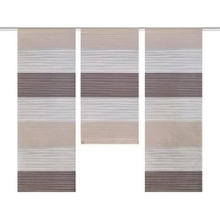 HOME WOHNIDEEN Vorhang 55983 3-TLG. Fensterset GABI Querstreifen halbtransparent 80x30, 60x30, (1 St), Polyester – Bild 6